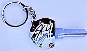 Custom-made BMW Sterling Silver Ignition Key Ring for a man nicknamed Sky, designed and hand-fabricated by Dwight H. Bennett.