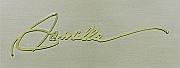Camilla’s signature translated into a hand-pierced brass overlay on a personal diary’s cover by Dwight H. Bennett.
