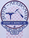 The artwork for the Metalsmith Dwight H. Bennett’s business card logo was originally designed and hand-inked (years before computer generated logos) by Dwight H. Bennett.
