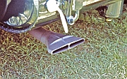 A Rolls-Royce Silver Ghost Fishtail Exhaust Tip at Newport Concours recreated by Dwight H. Bennett.