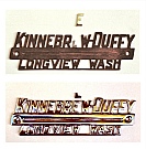 “Kinnebrew-Duffy” (Studebaker) Dealer Script, on the car since new, was retained after the broken “E” was replaced and emblem restored by Dwight H. Bennett.